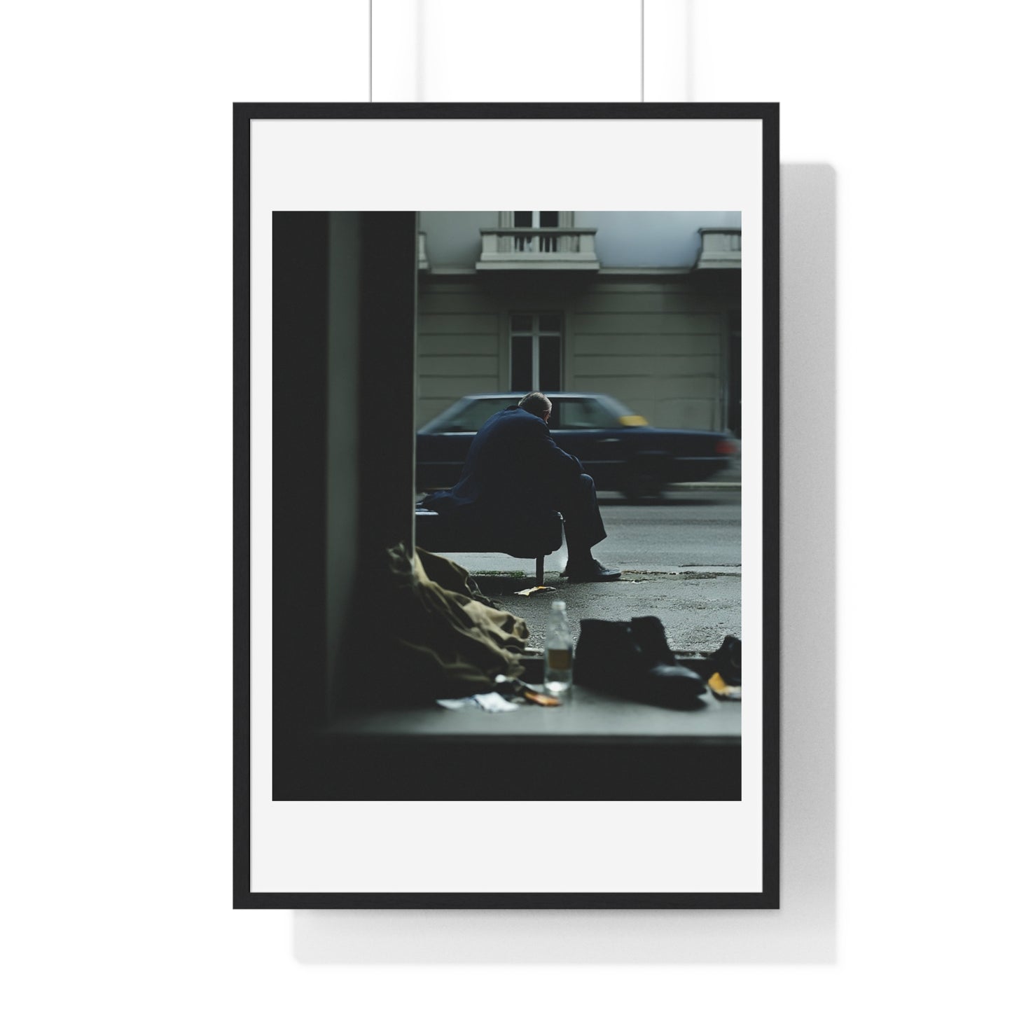 Raw Art Street Scene III 'Designed by AI' Framed Art Print