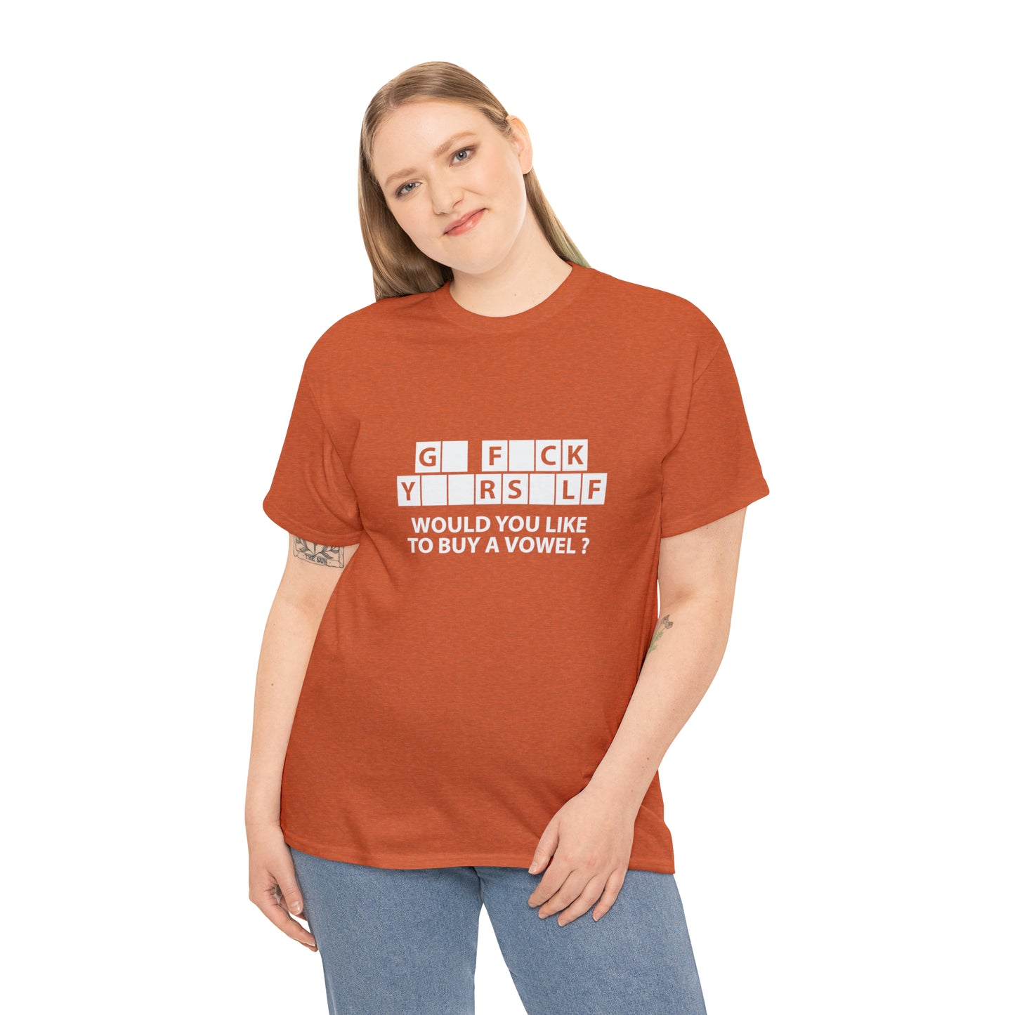 Would You Like To Buy a Vowel? Sarcastic Funny T-Shirt