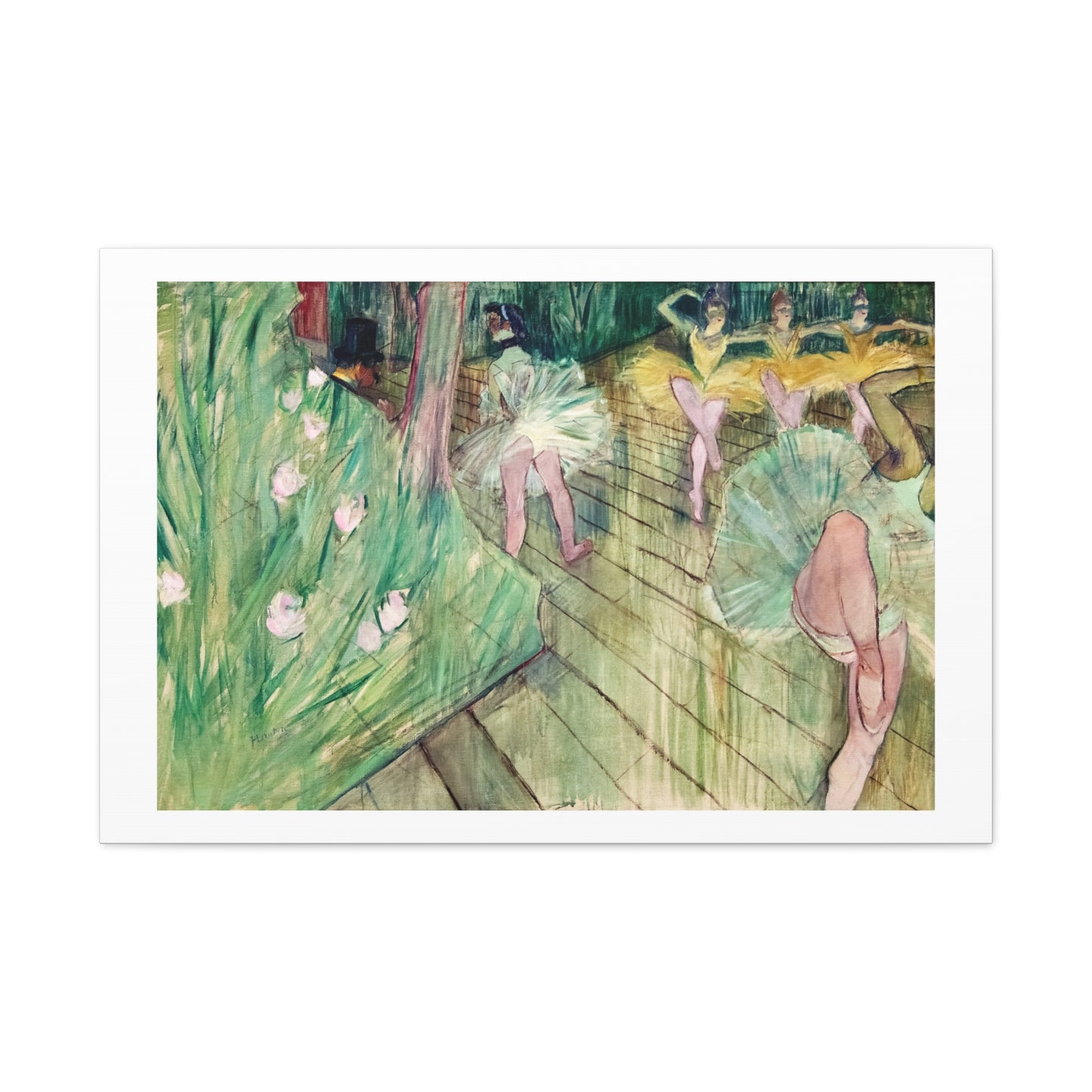 Ballet Scene (1886) by Henri de Toulouse–Lautrec, Canvas Art Print from the Original