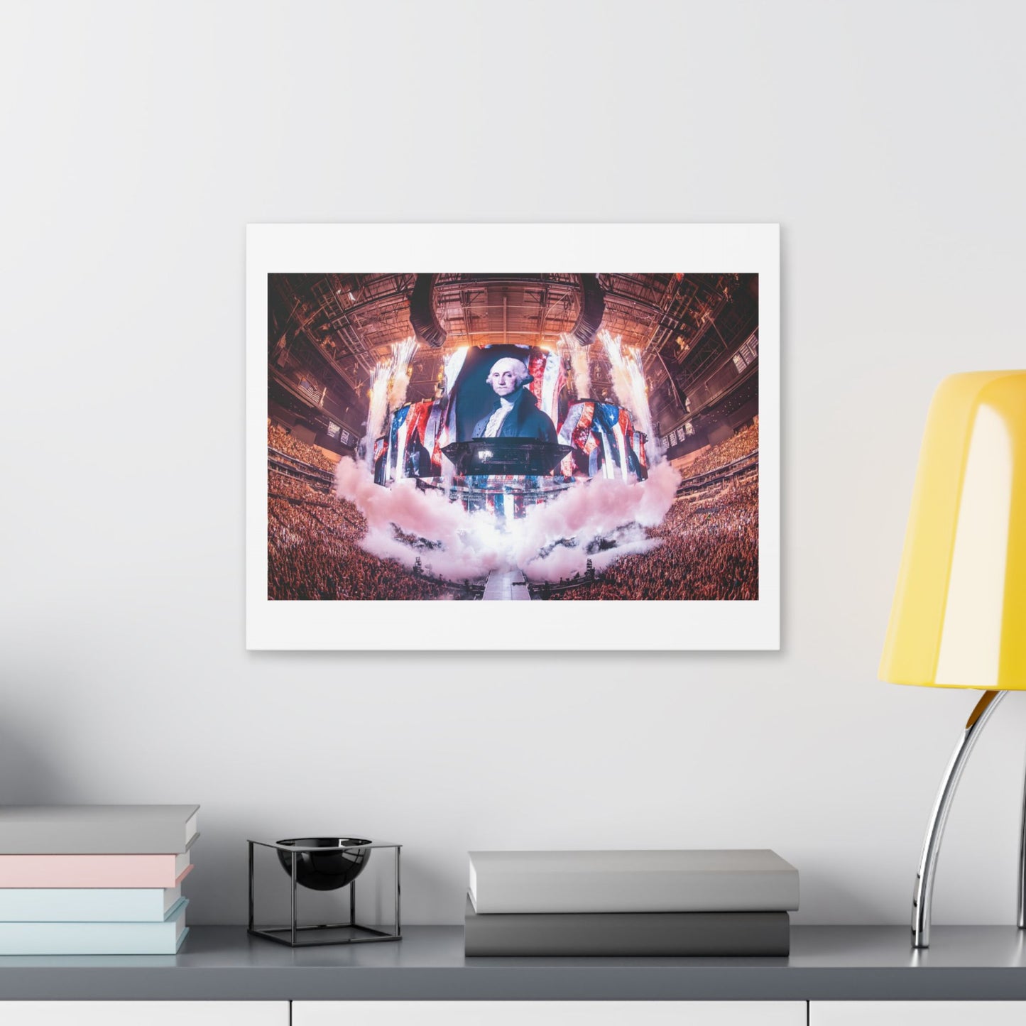 George Washington Remixed for the 21st Century 'Designed by AI' Canvas Art Print