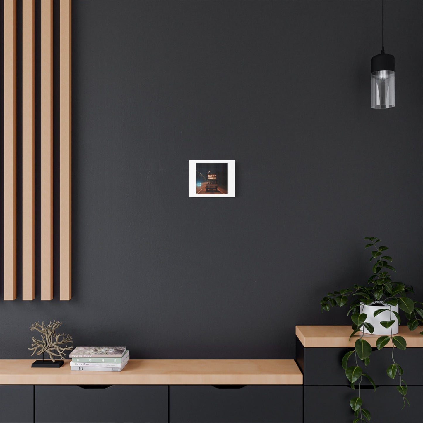 The Guy Controlling the Motorway Signals Was Having a Bad Day 'Designed by AI' Art Print on Canvas