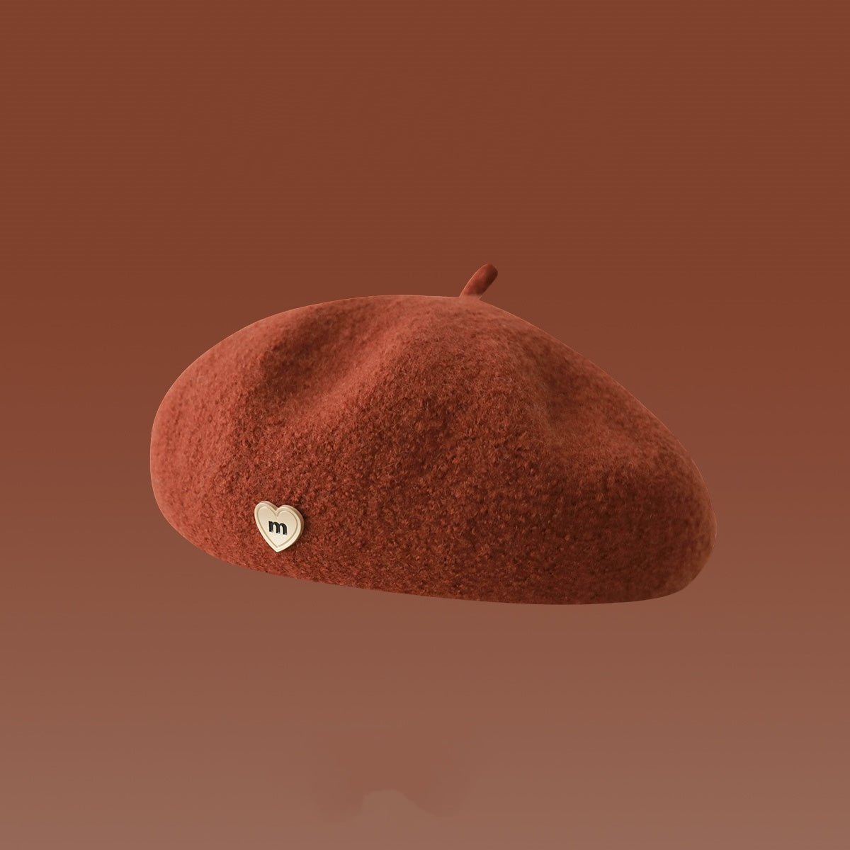 Dirty Orange Women's Wool Beret, Cap and Scarf Collection