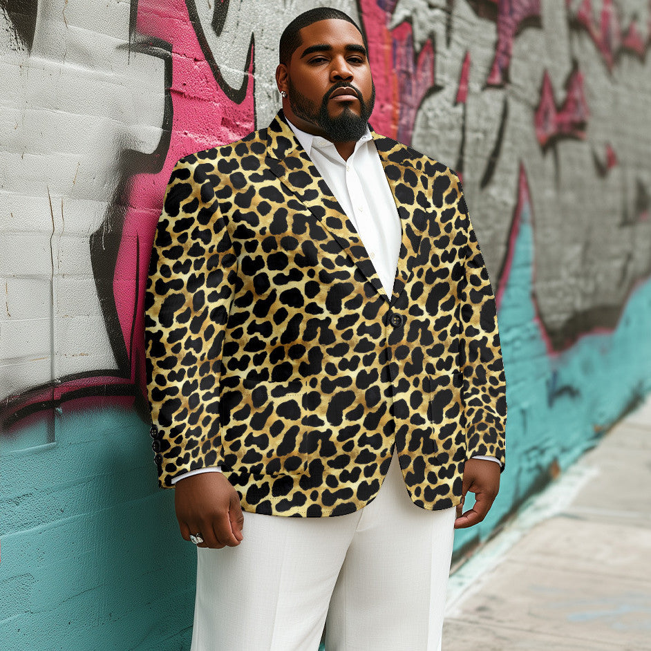 Vibrant Pattern Printed Men's Tuxedo, Suit Jacket, Plus Sizes