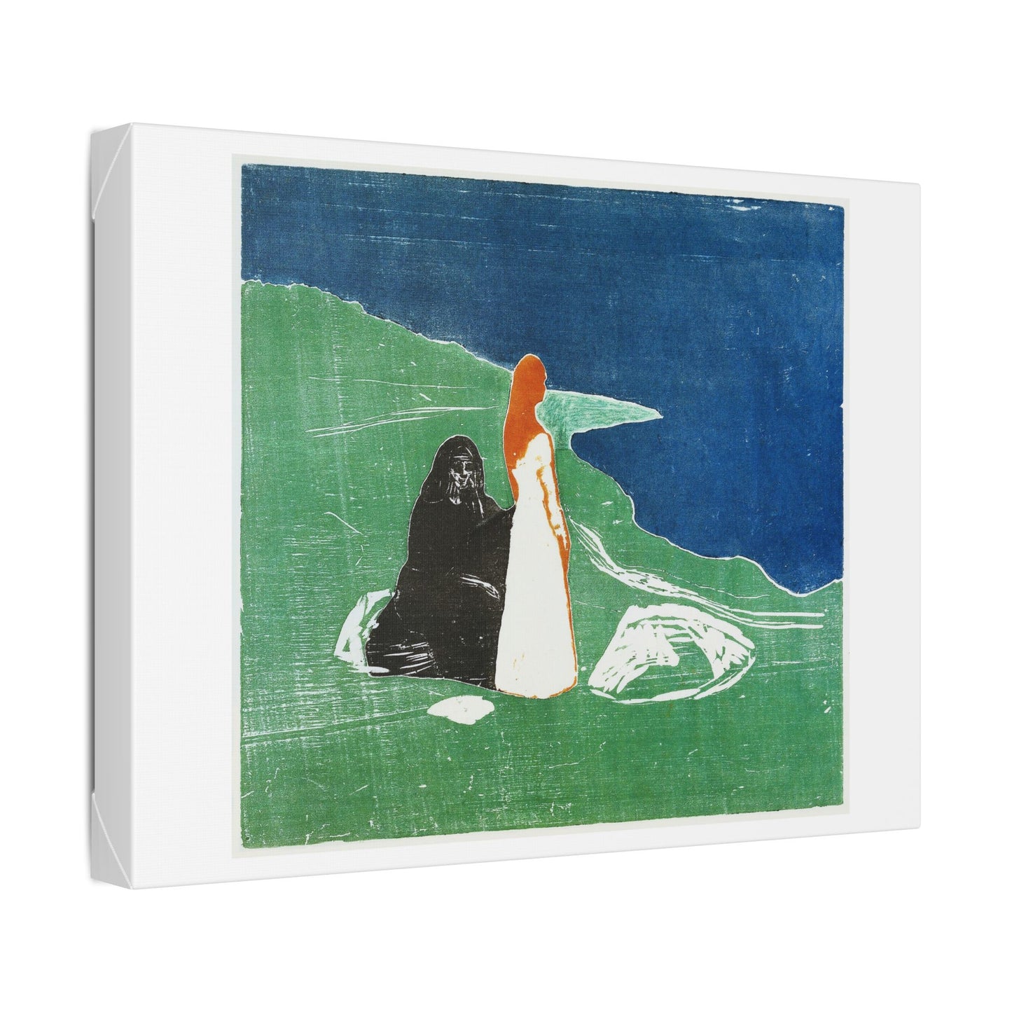 Two Women on the Shore (1898) by Edvard Munch, from the Original, Canvas Art Print