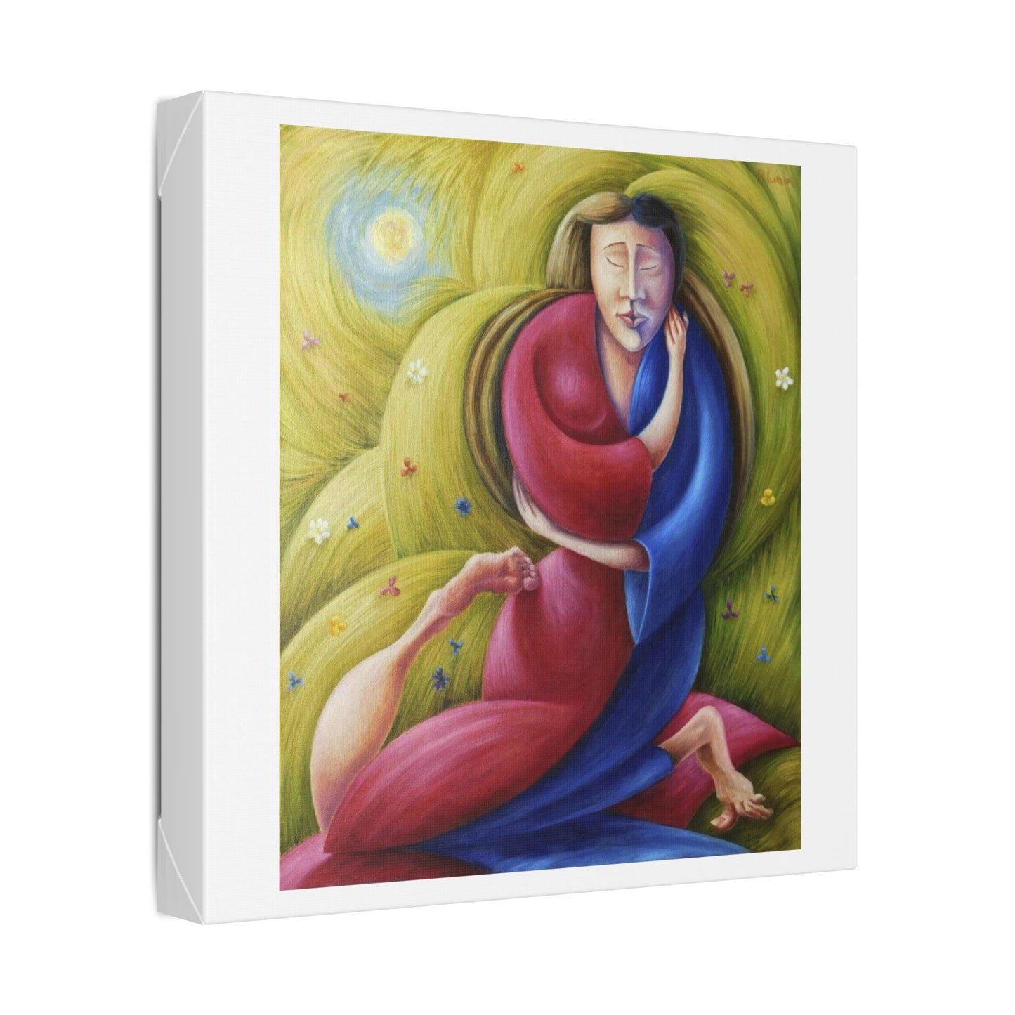 The Eternal Embrace 'Designed by AI' Canvas Art Print