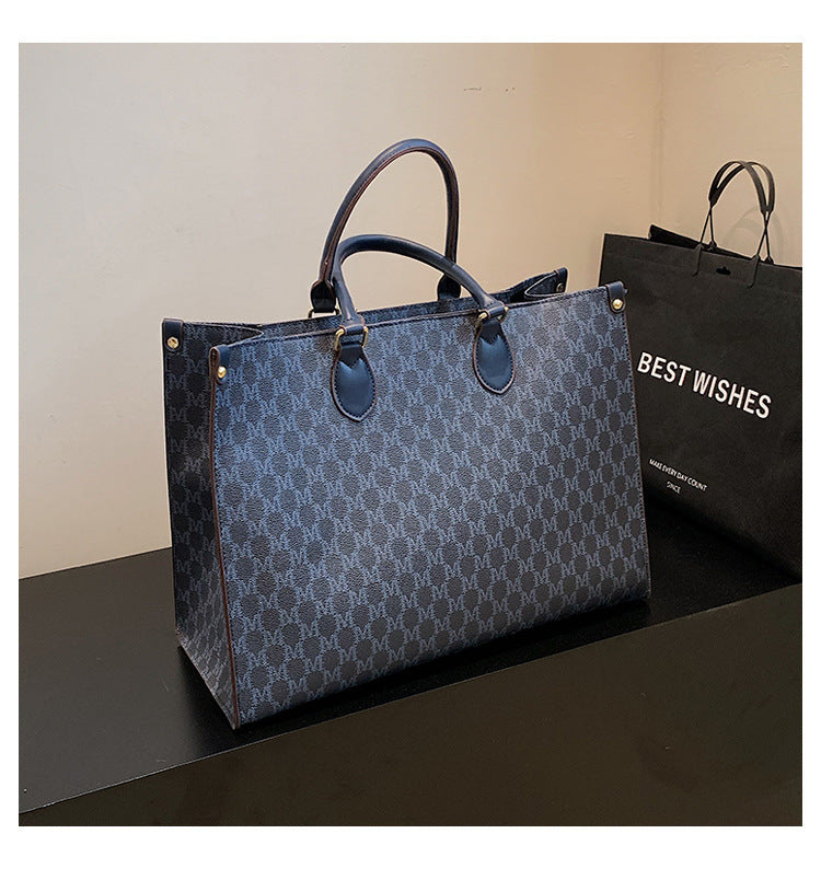 Large Capacity Monogramme Tote Handbag