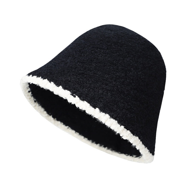 Knitted Women's Bucket Hat, Autumn and Winter Collection