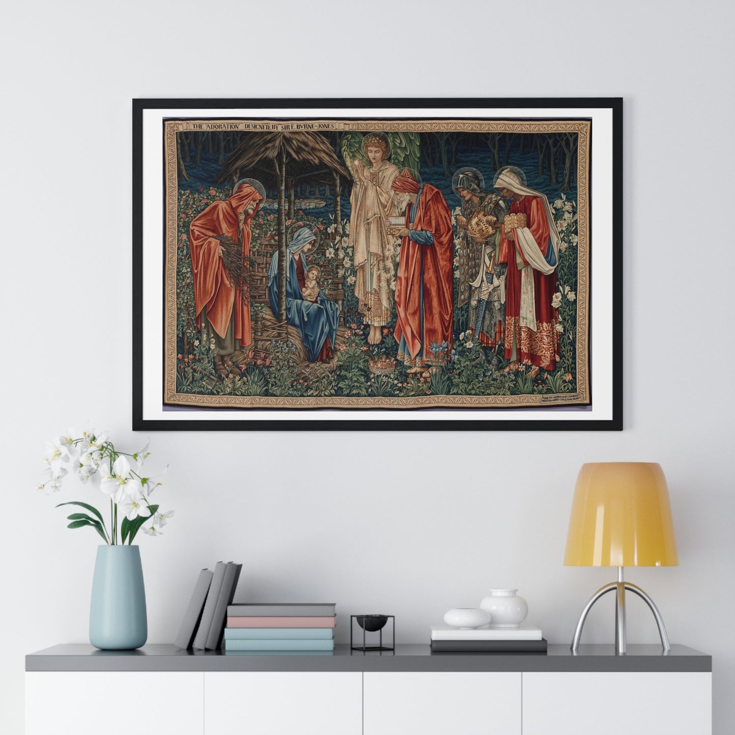 Adoration of the Magi (1904) by Edward Burne-Jones, from the Original, Framed Art Print