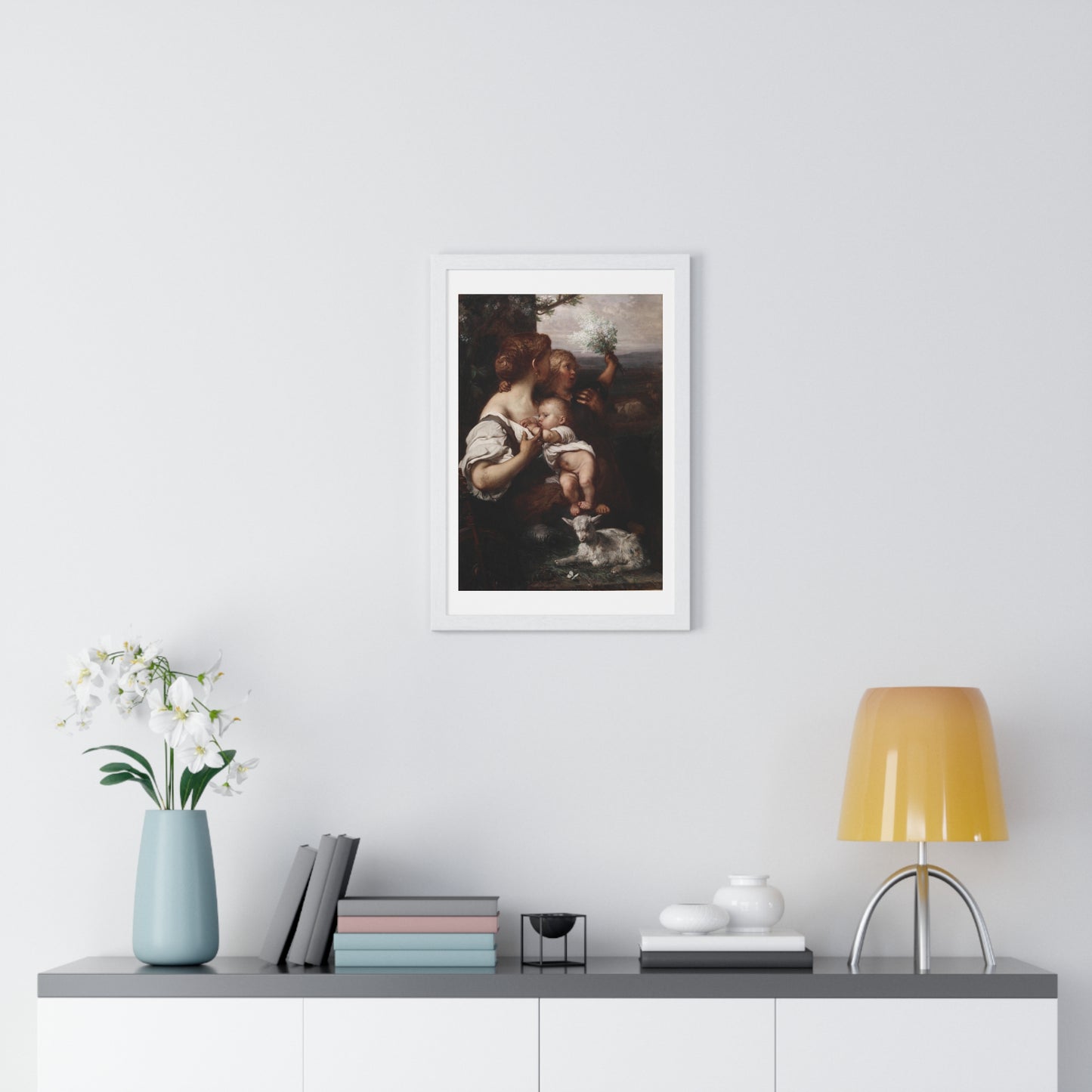 Peace (1872) by Louis Gallait, from the Original, Framed Art Print