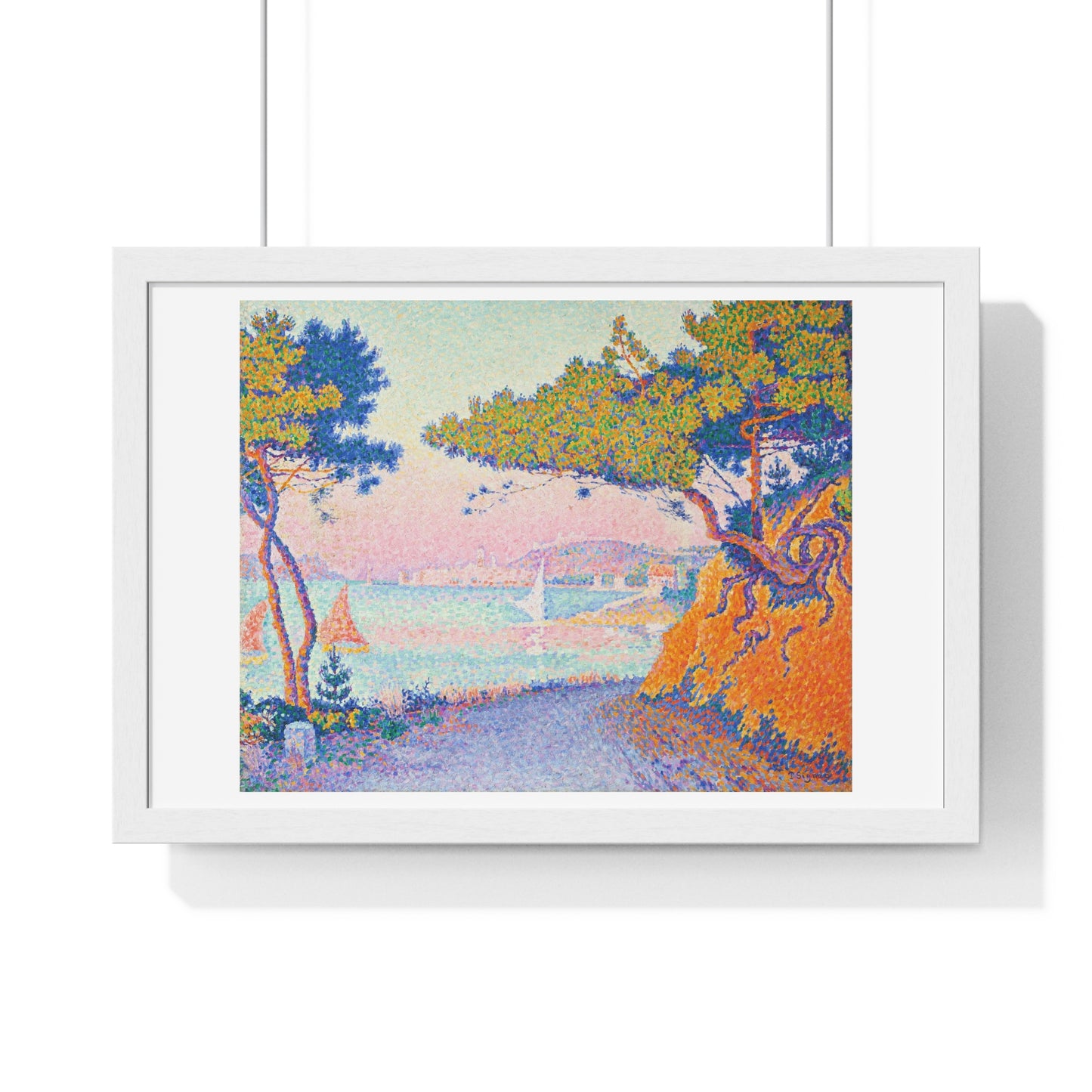 Golfe Juan (1896) Vintage Painting by Paul Signac, from the Original, Framed Art Print
