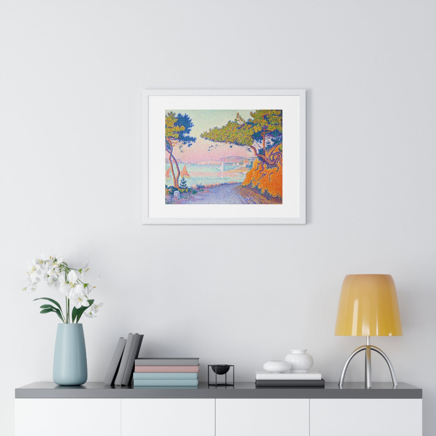 Golfe Juan (1896) Vintage Painting by Paul Signac, from the Original, Framed Art Print