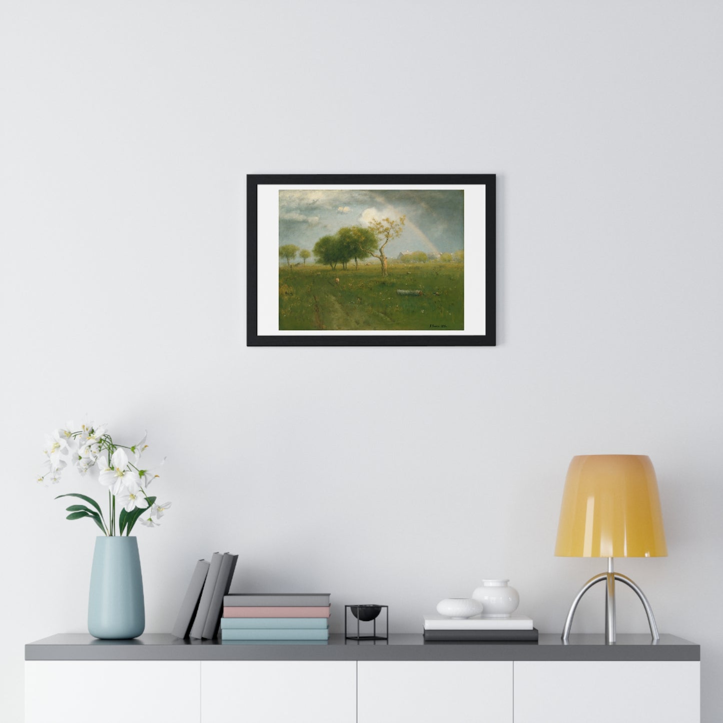 After a Summer Shower (1894) by George Inness, from the Original, Framed Print