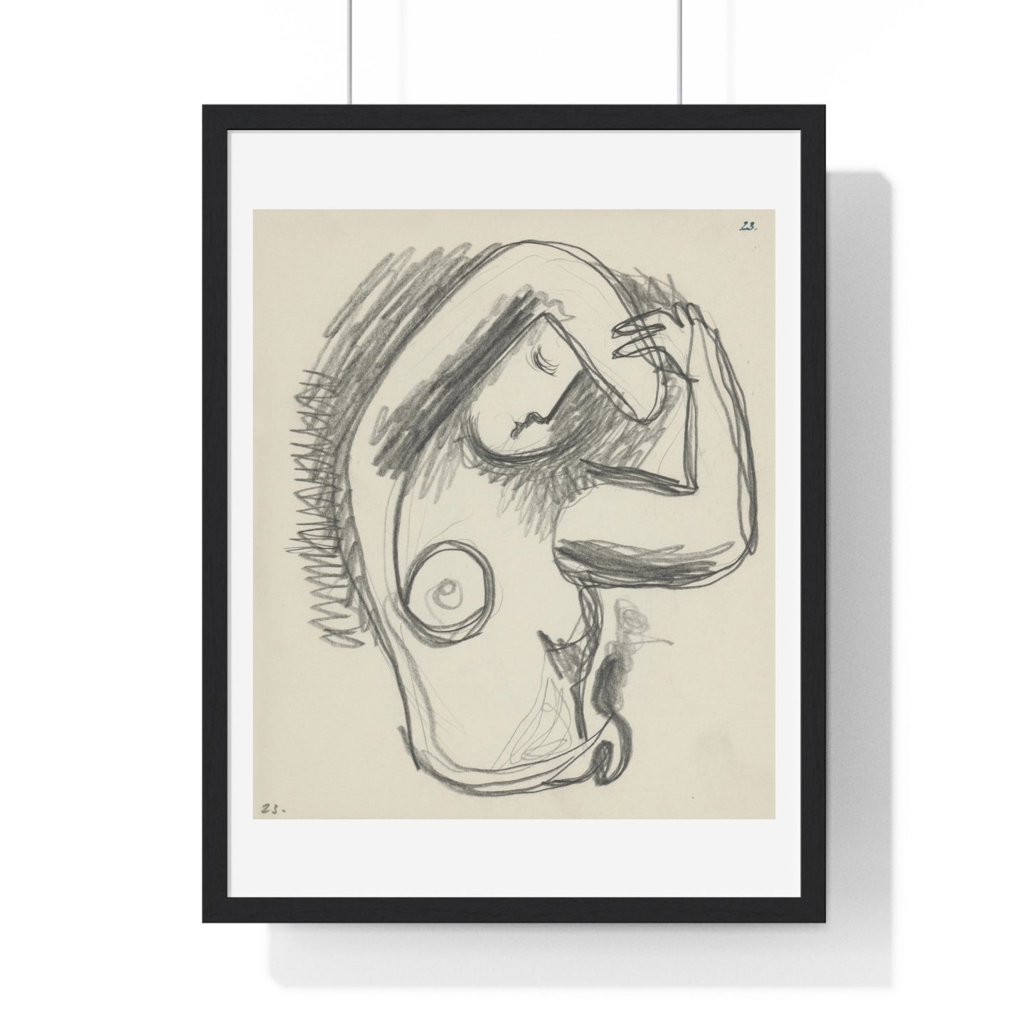 Act (1937) by Mikuláš Galanda, from the Original, Framed Art Print