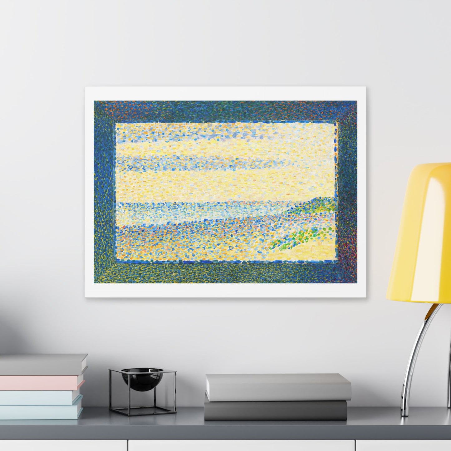 Seascape (Gravelines) by Georges Seurat (1890) from the Original, Canvas Art Print