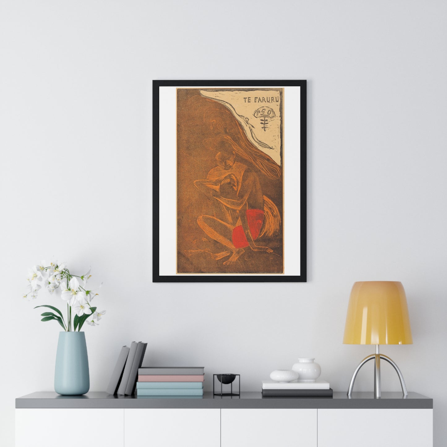 Te Faruru 'They are Making Love Here' (1894-1895) by Paul Gauguin and Louis Roy, from the Original, Framed Art Print