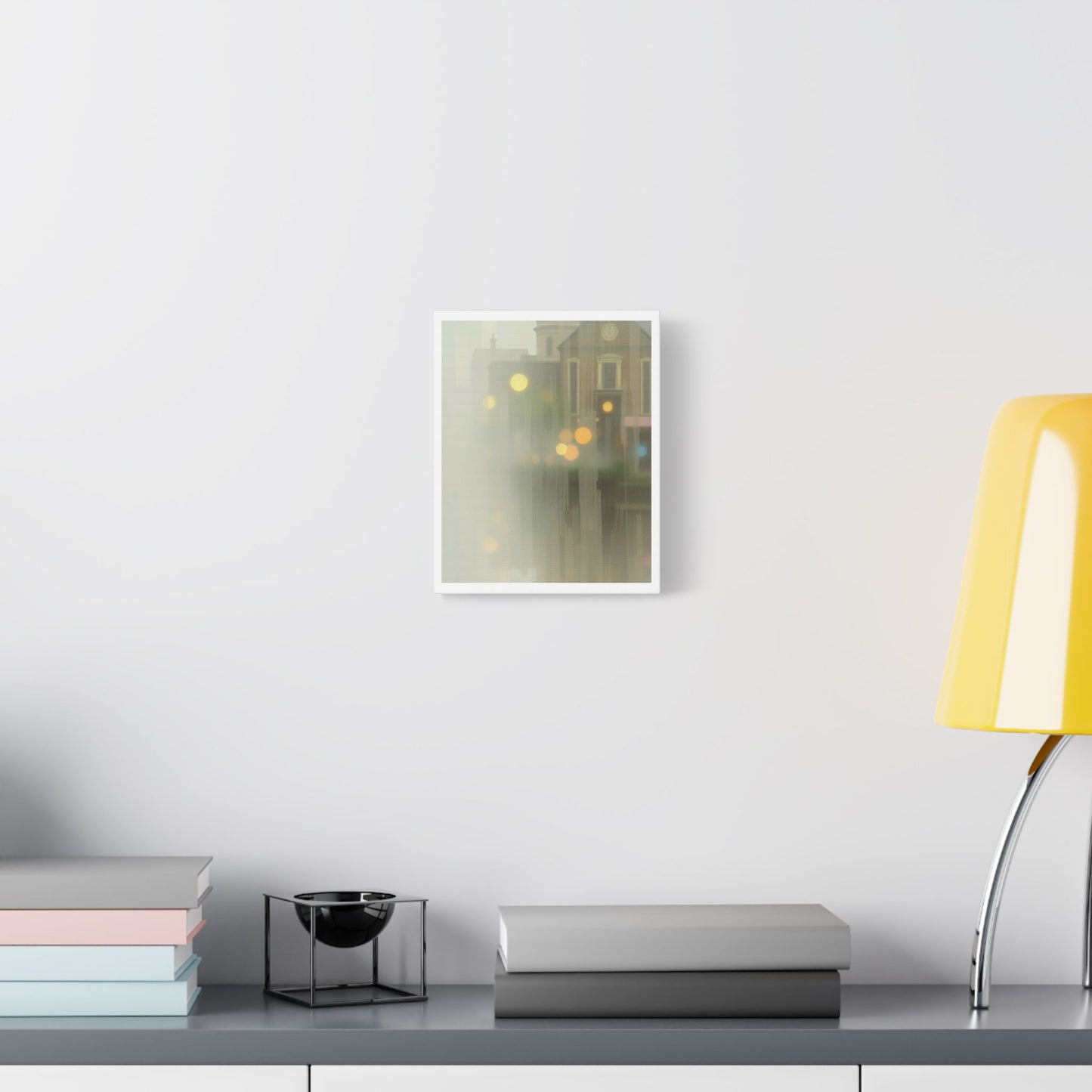 Faded Pastel Abstract Decor Art IV 'Designed by AI' Print on Canvas