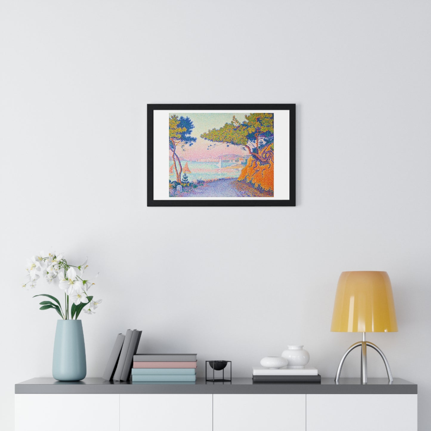 Golfe Juan (1896) Vintage Painting by Paul Signac, from the Original, Framed Art Print
