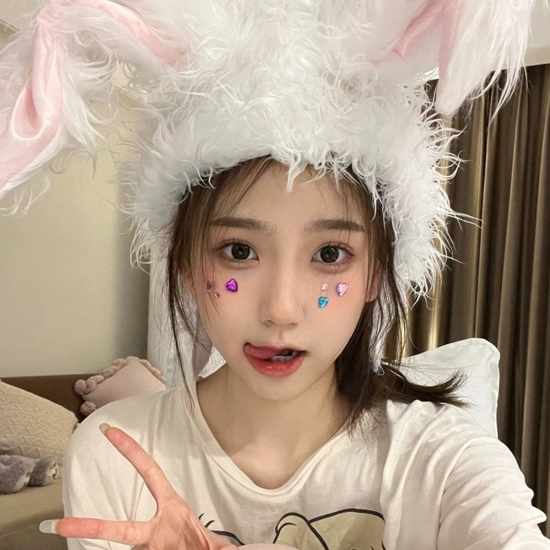 Rabbit Ears Headgear Hat, Party Club Photo Props