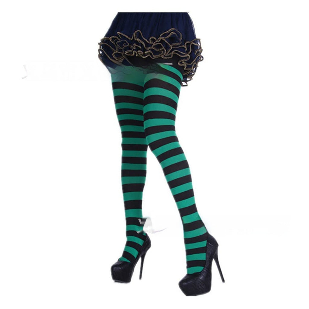 Striped Colourful Sexy Party Fashion Romper Leggings