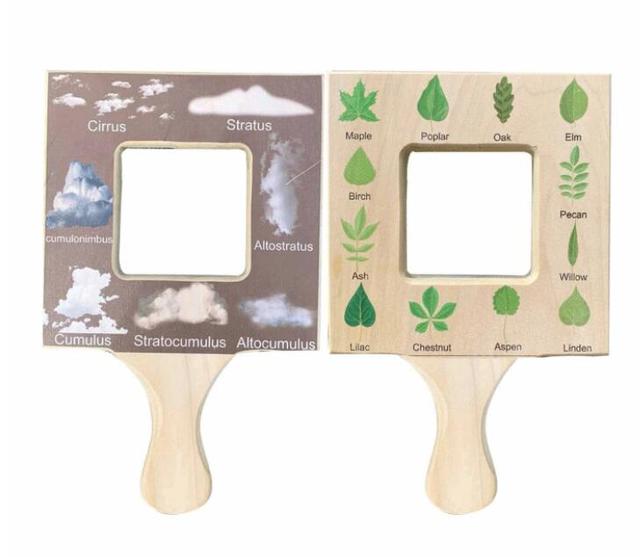 Wooden Montessori Busy Board Toys For Learning in Nature