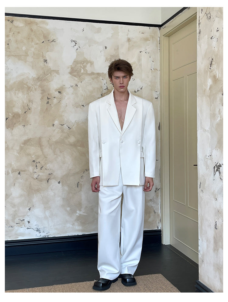 Vireous Avant Garde High Quality Men's White Suit