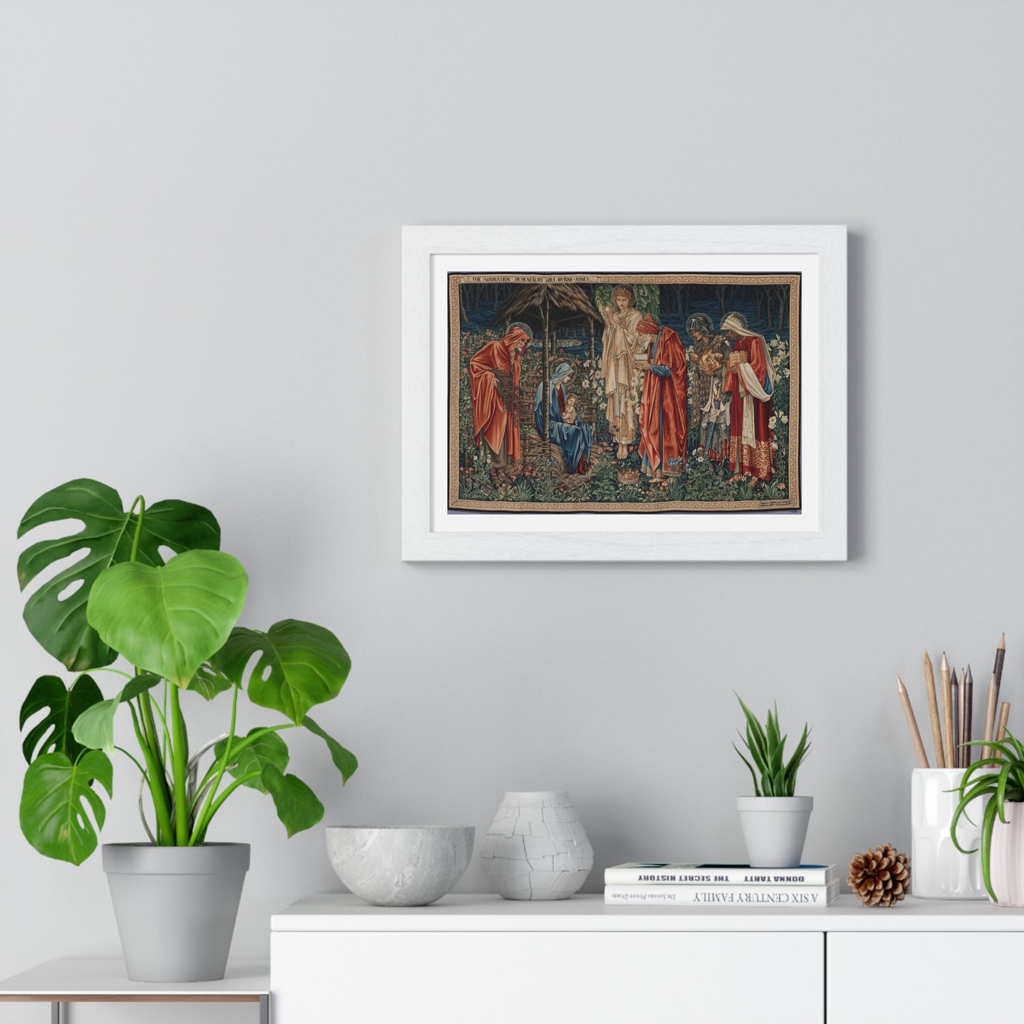 Adoration of the Magi (1904) by Edward Burne-Jones, from the Original, Framed Art Print