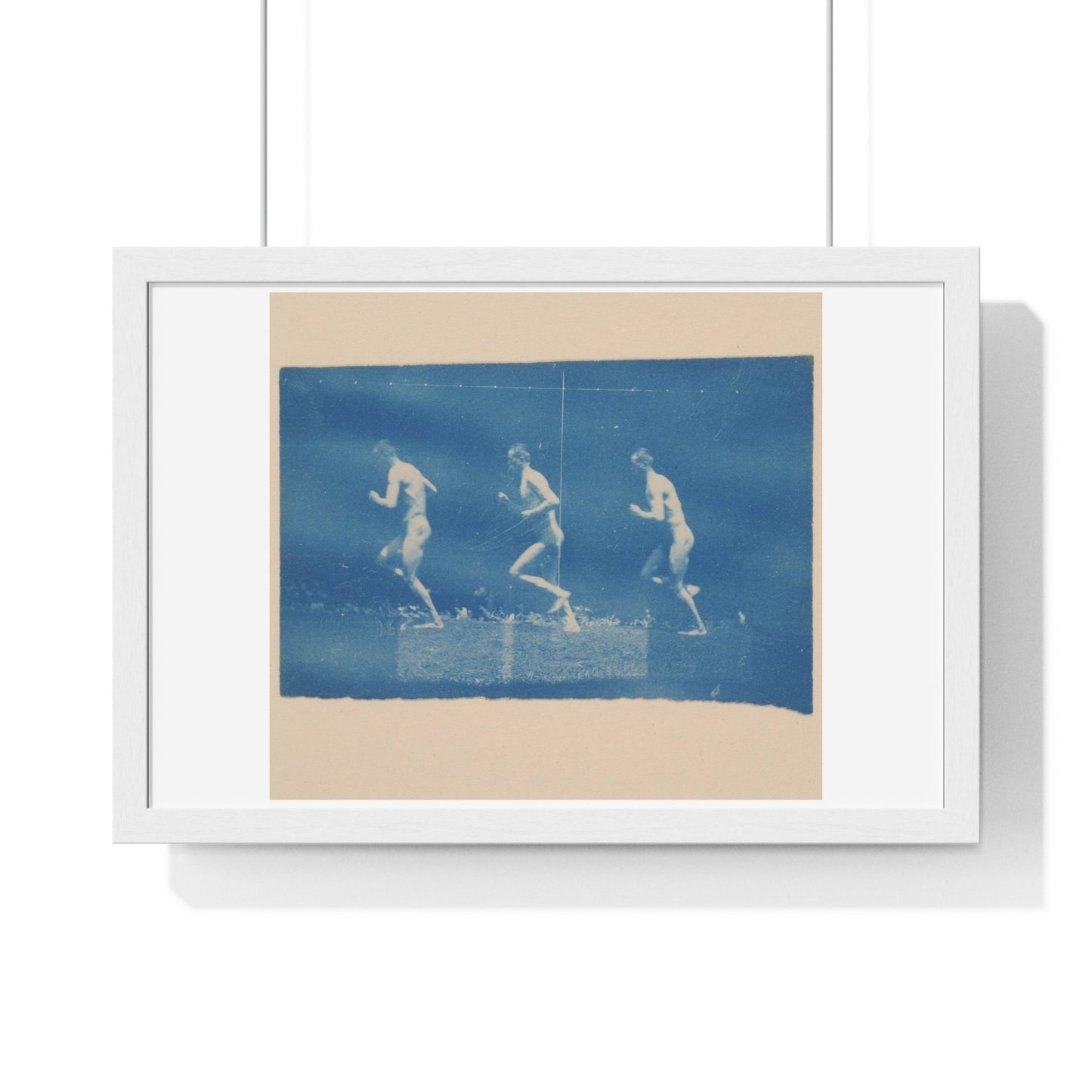 Marey Wheel Photographs of Jesse Godley (1884) by Thomas Eakins, from the Original, Framed Print
