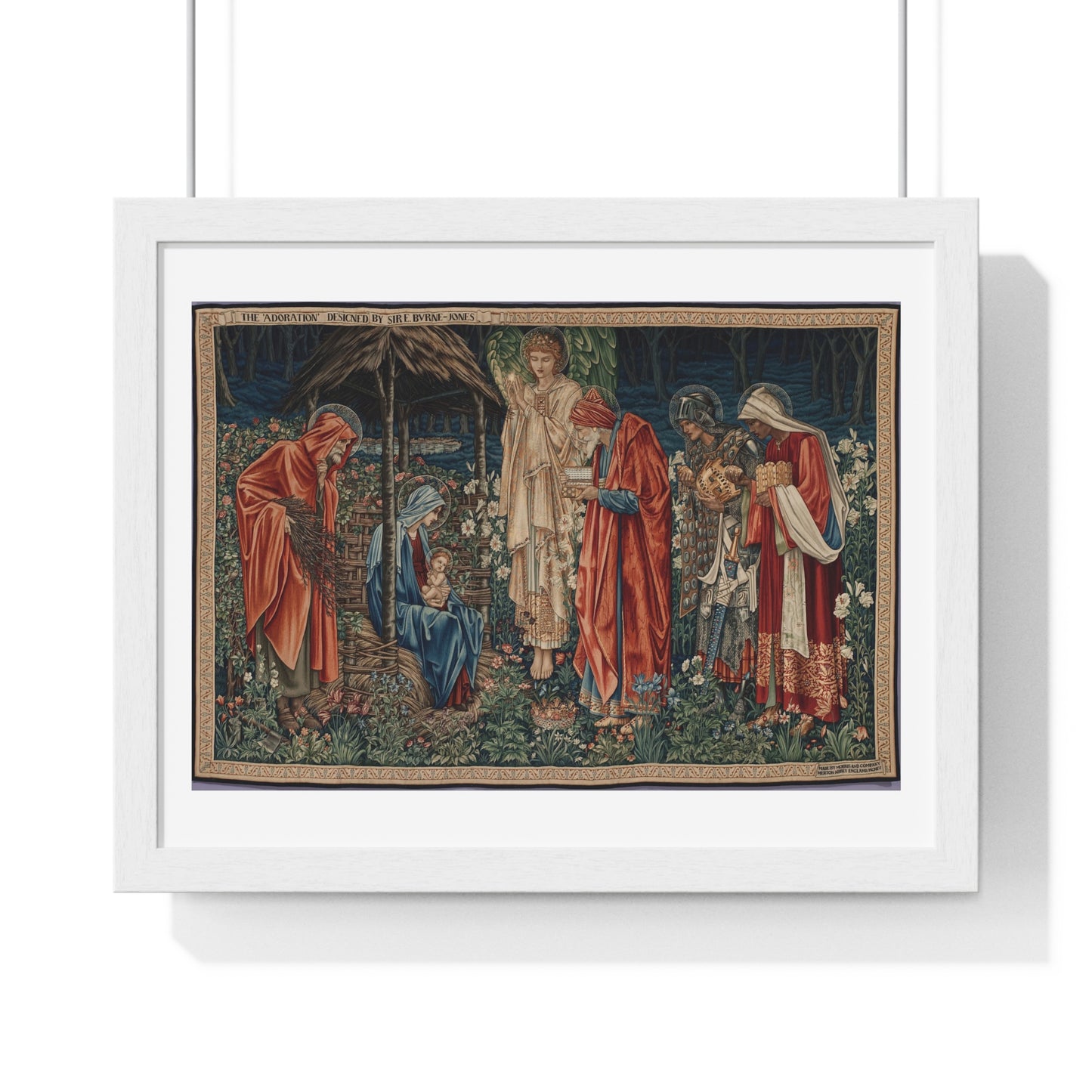 Adoration of the Magi (1904) by Edward Burne-Jones, from the Original, Framed Art Print