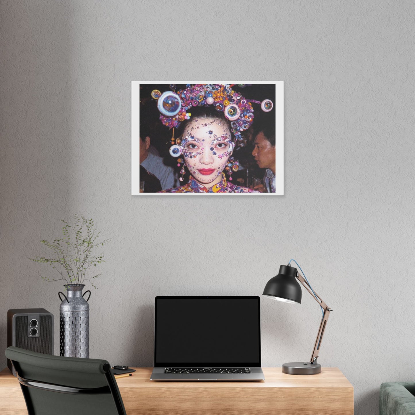 Psychedelic Japan VII Abstract Art 'Designed by 'AI Canvas Art Print