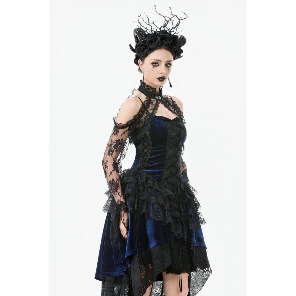 Dark in Love Thalassa Floral Lace Draped Arm Warmer Sleeves