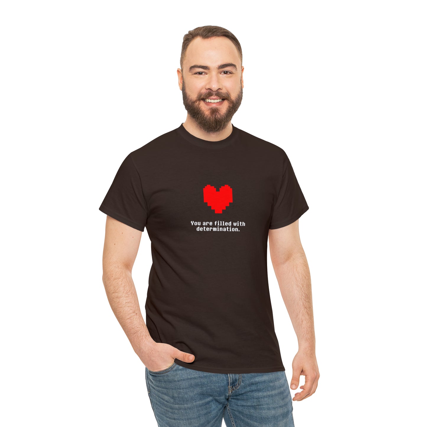 You Are Filled With Determination, Digital Heart T-Shirt