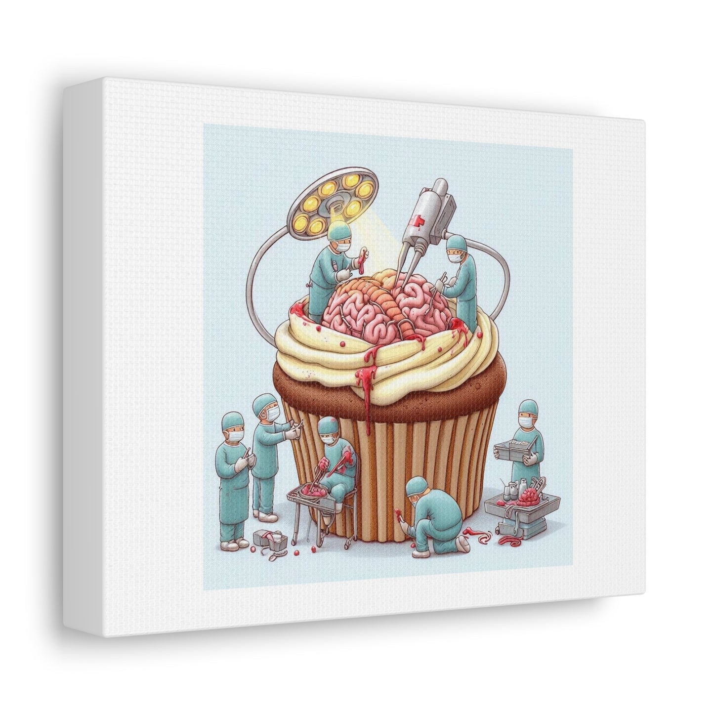 Cupcake Surgery 'Designed by AI' Art Print on Canvas