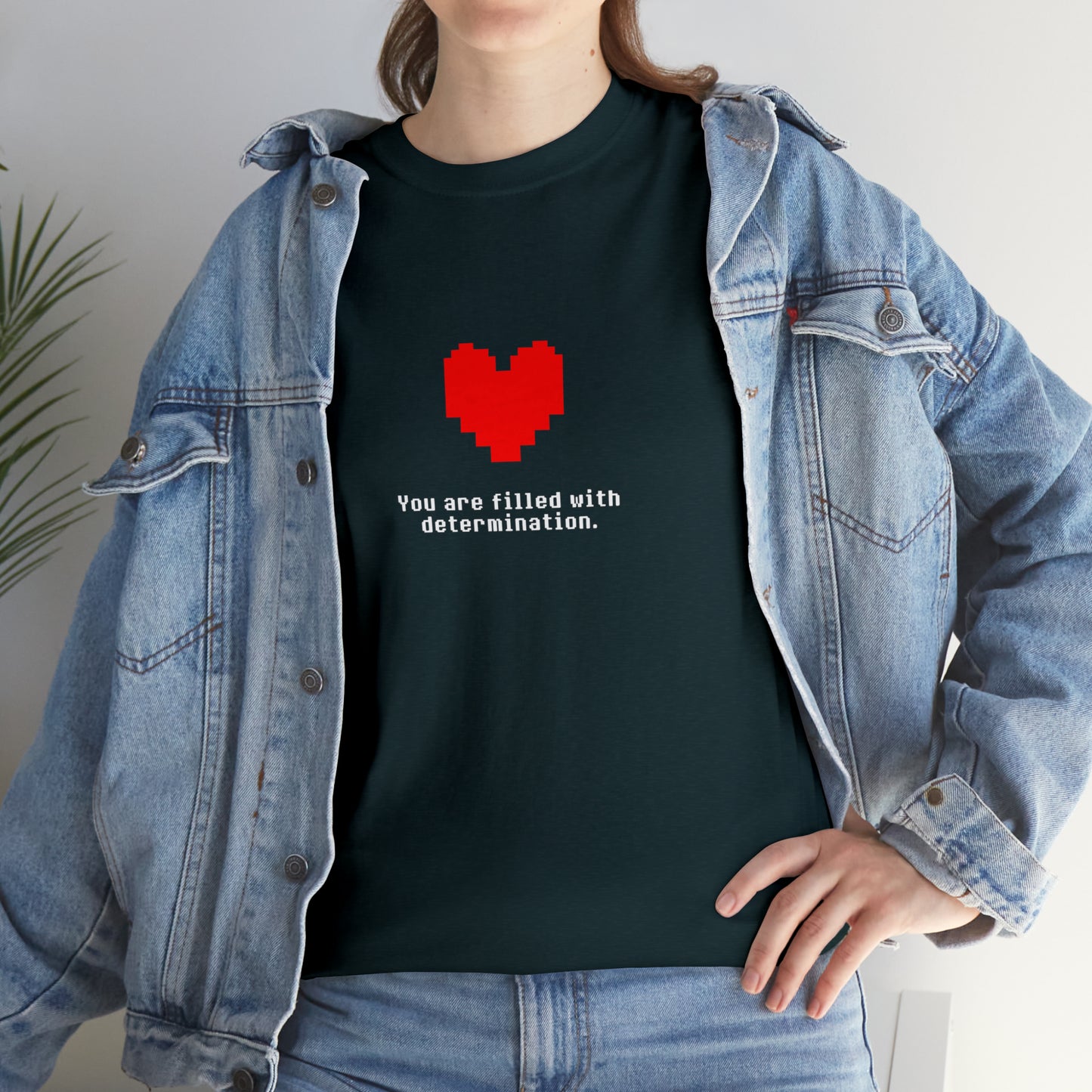 You Are Filled With Determination, Digital Heart T-Shirt