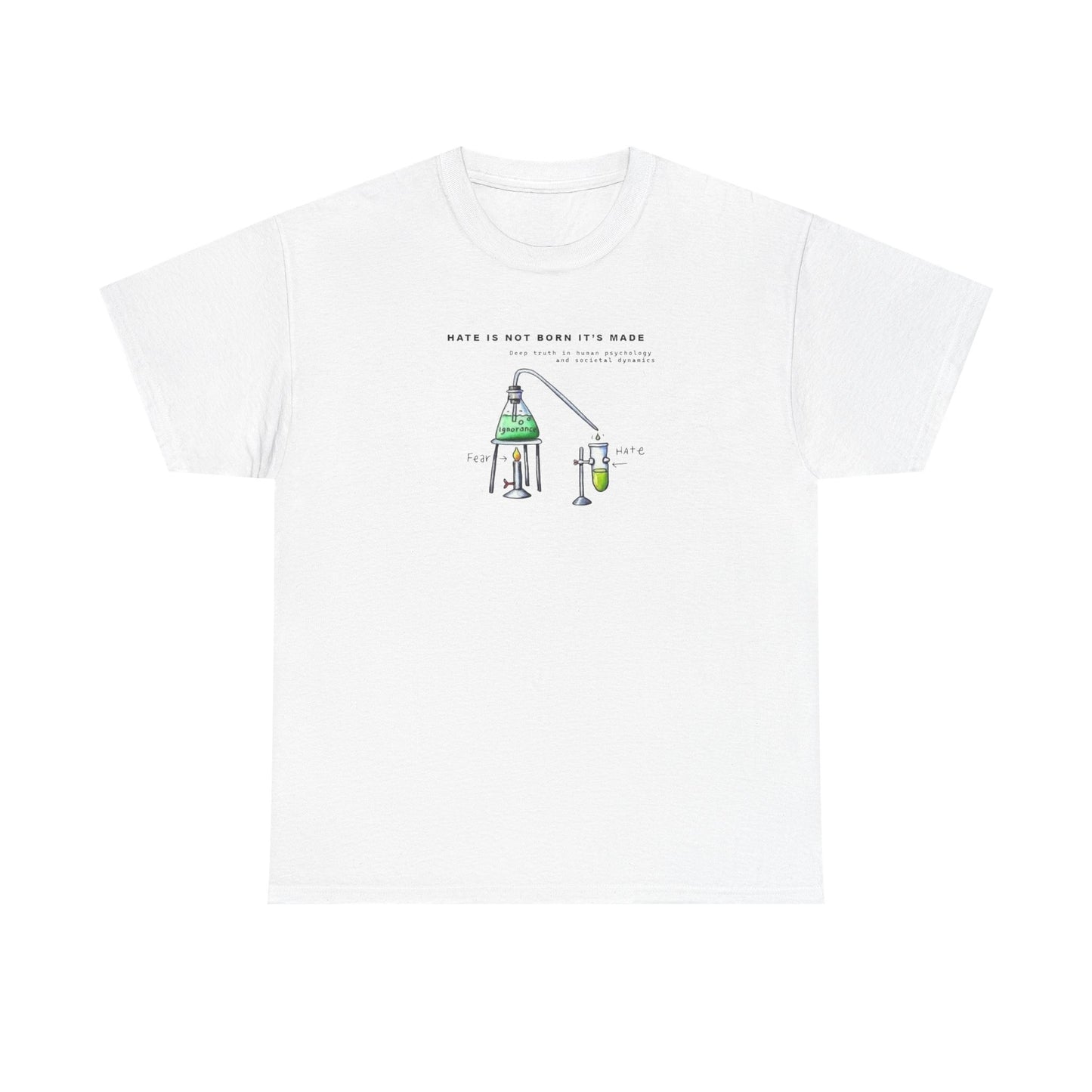 Hate is Not Born it's Made, Positive Vibes T-Shirt