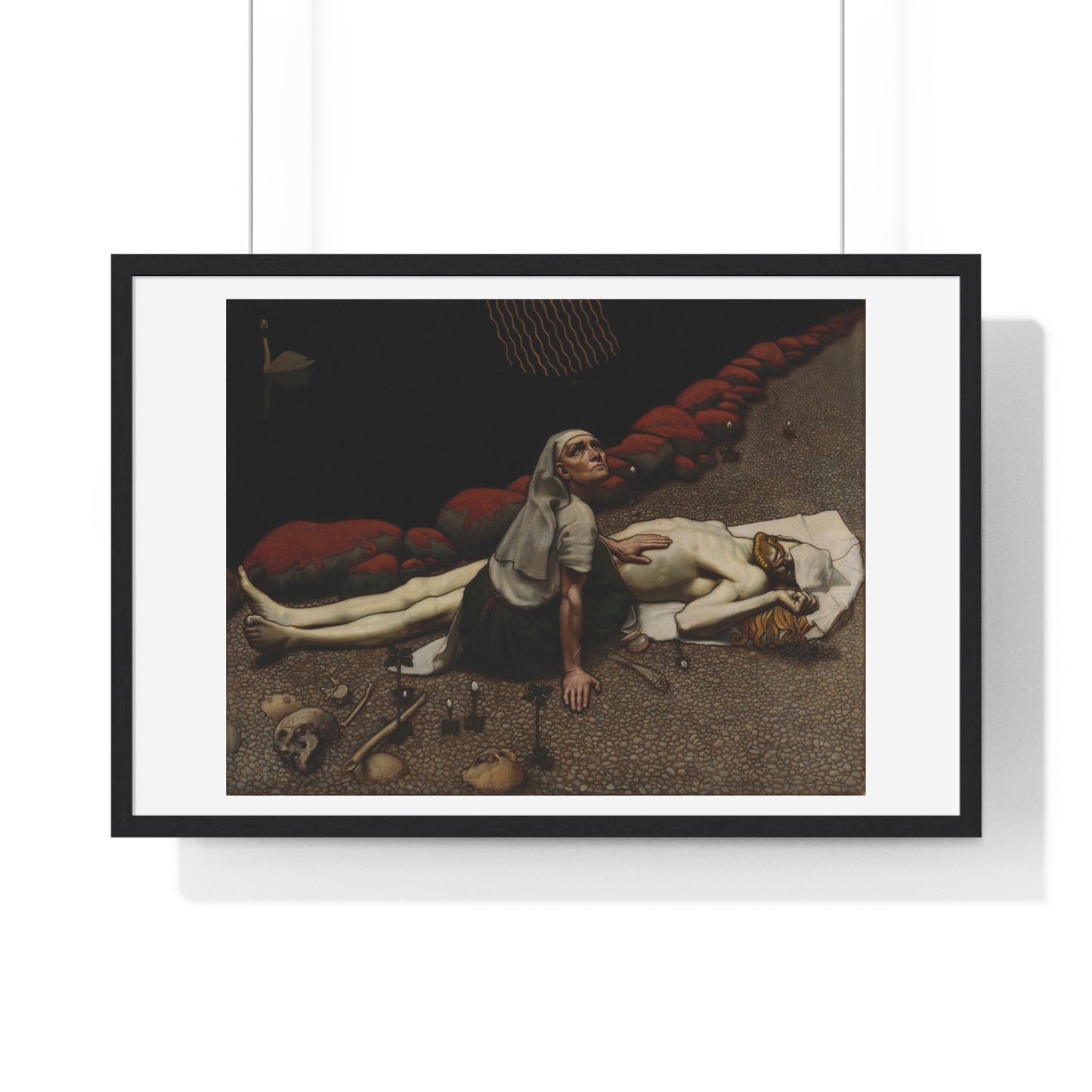 Lemminkäinen's Mother (189) by Akseli Gallen-Kallela, from the Original, Framed Art Print