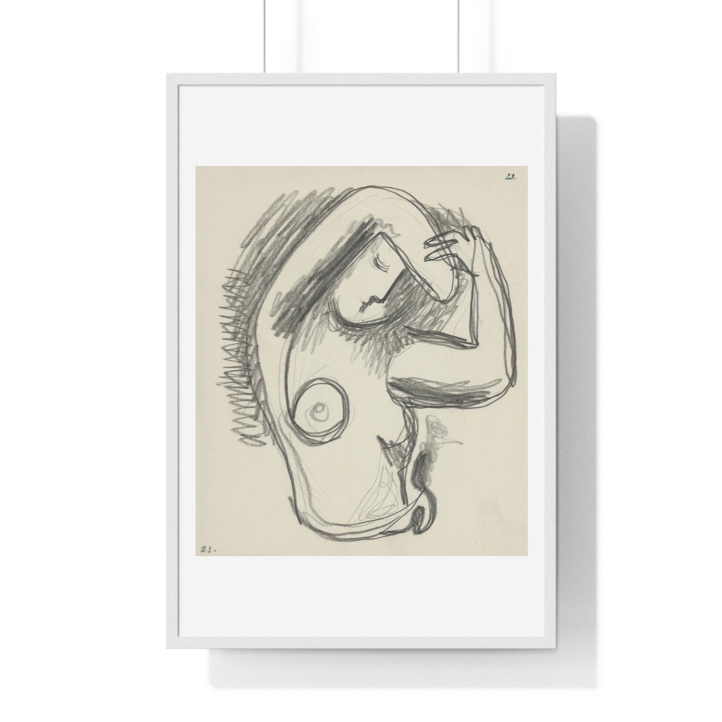 Act (1937) by Mikuláš Galanda, from the Original, Framed Art Print