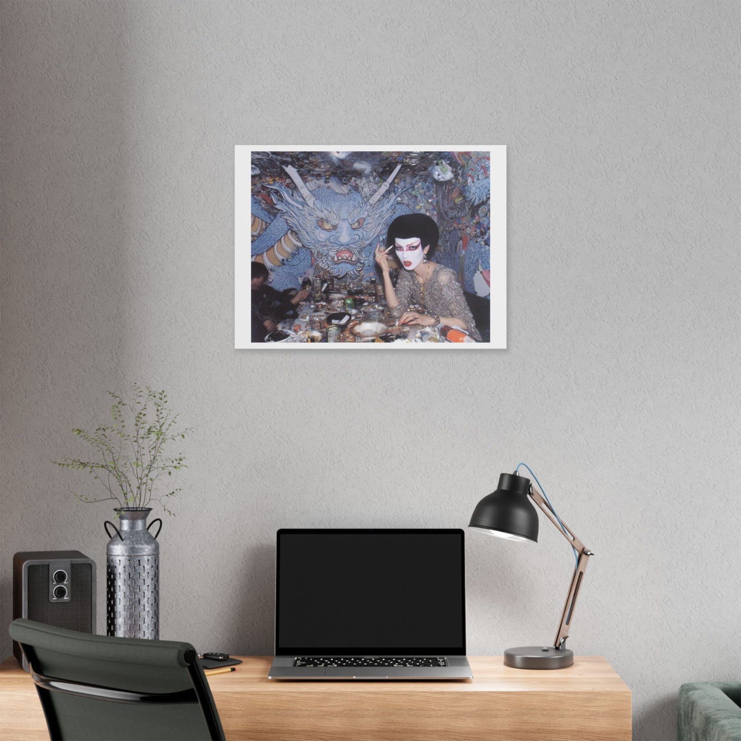 Psychedelic Japan V Abstract Art 'Designed by 'AI Canvas Art Print