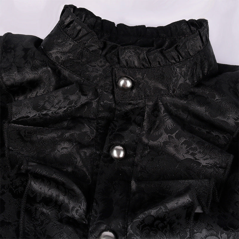 Costume Unisex Pleated, Glam Dress Shirt