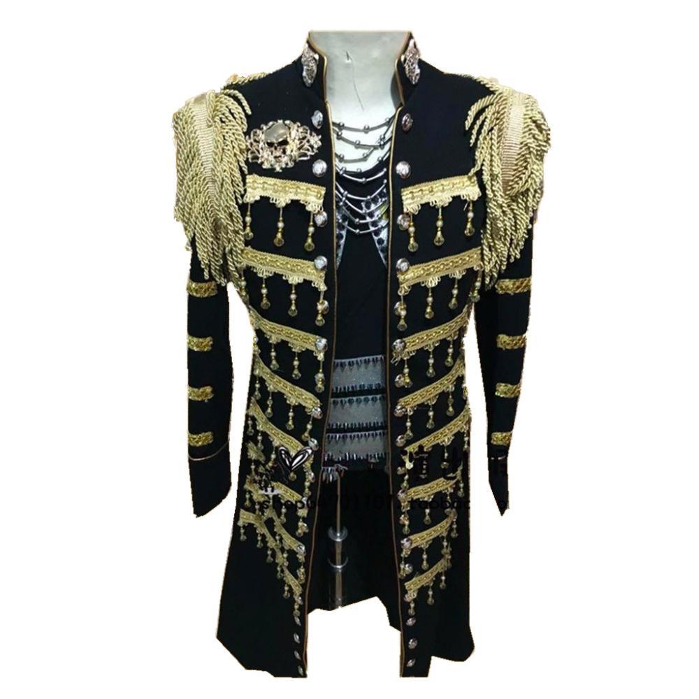 'Colonel Progressive' Gold Detailed Handmade Costume Military Jacket
