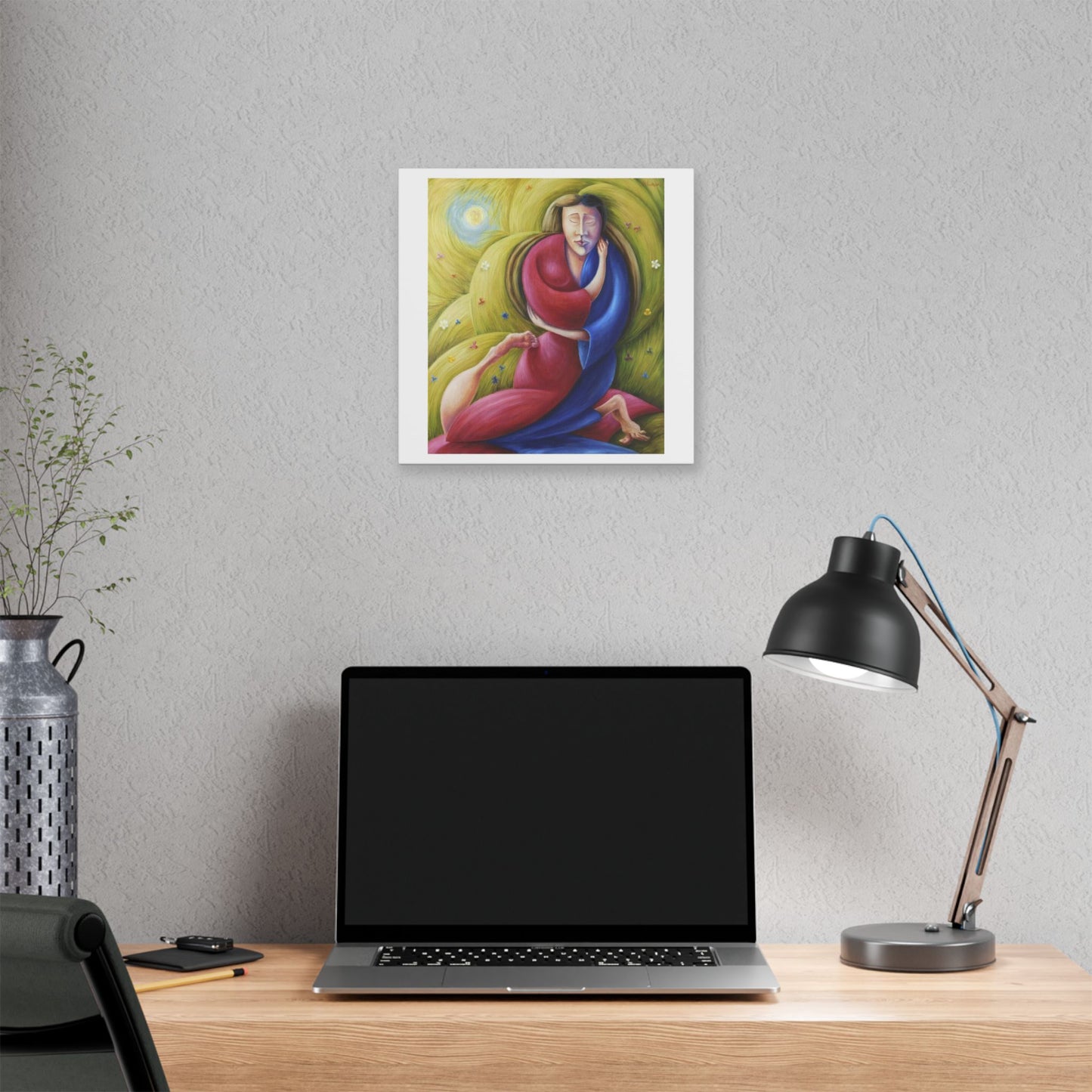 The Eternal Embrace 'Designed by AI' Canvas Art Print