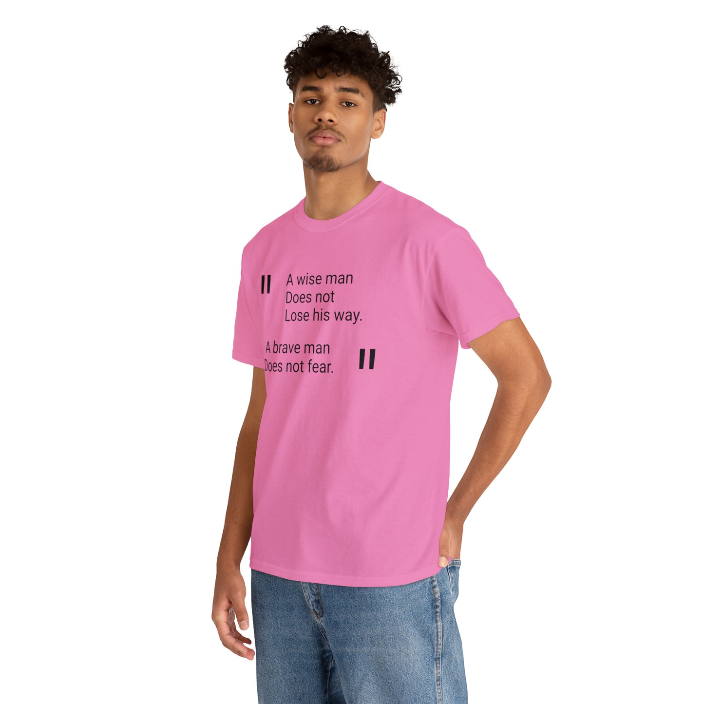 A Wise Man Does Not Lose His Way. A Brave Man Does Not Fear T-Shirt