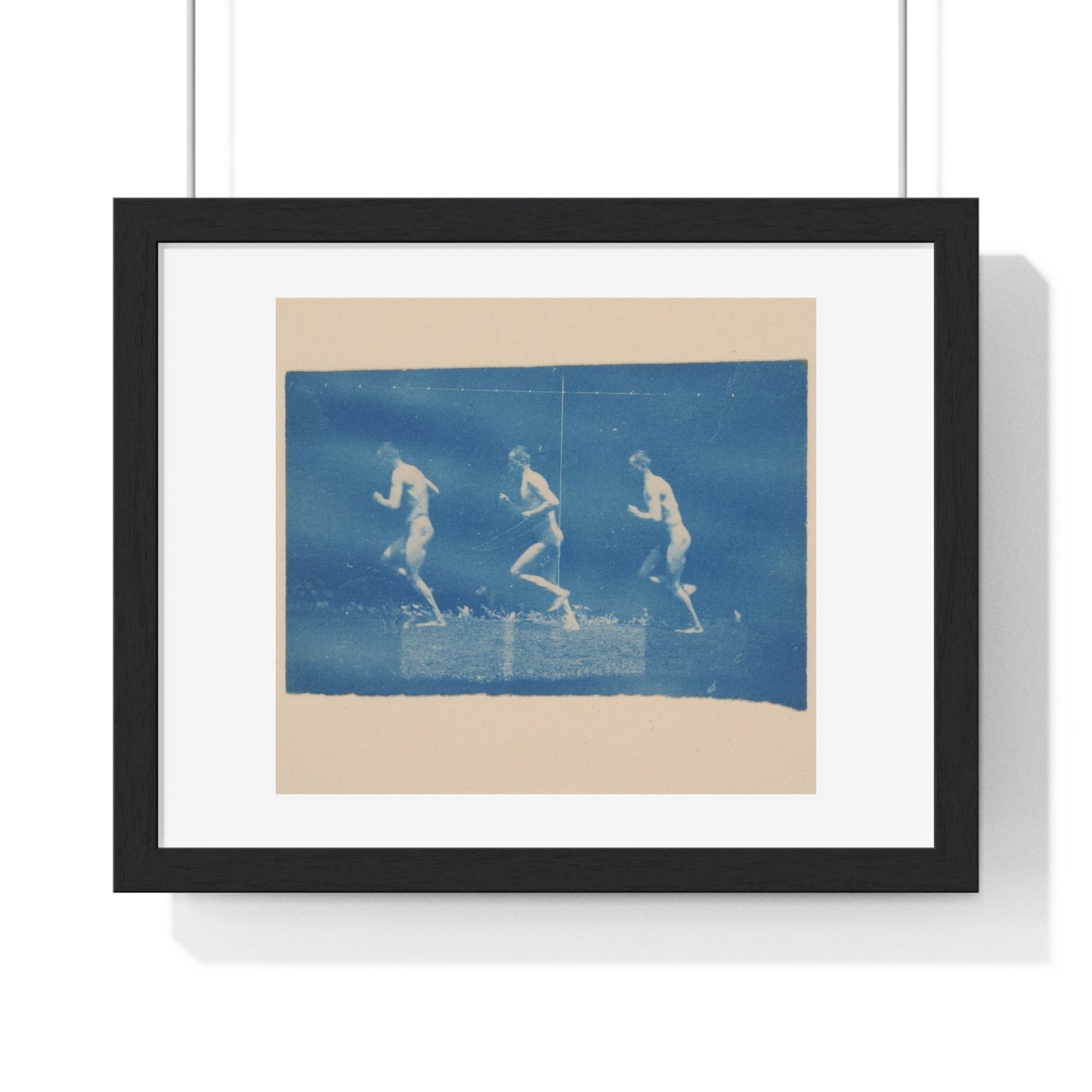 Marey Wheel Photographs of Jesse Godley (1884) by Thomas Eakins, from the Original, Framed Print