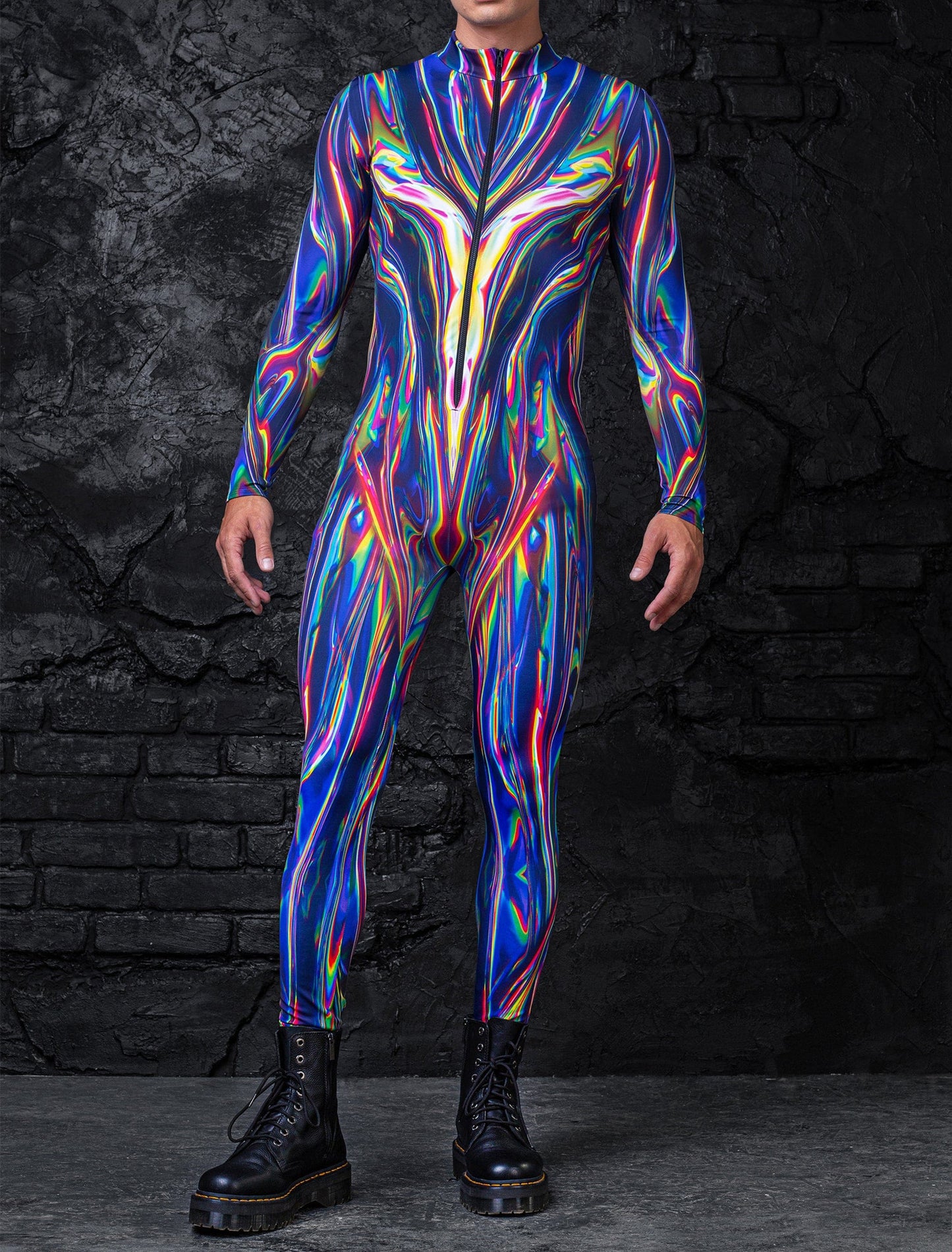 3D Digital Printed One-Piece Women's Party Performance Wear Bodysuit