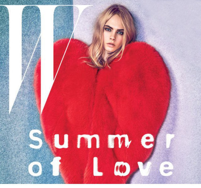Women's Avant Garde Faux Fur Red Wrap Coat, Catwalk Collection