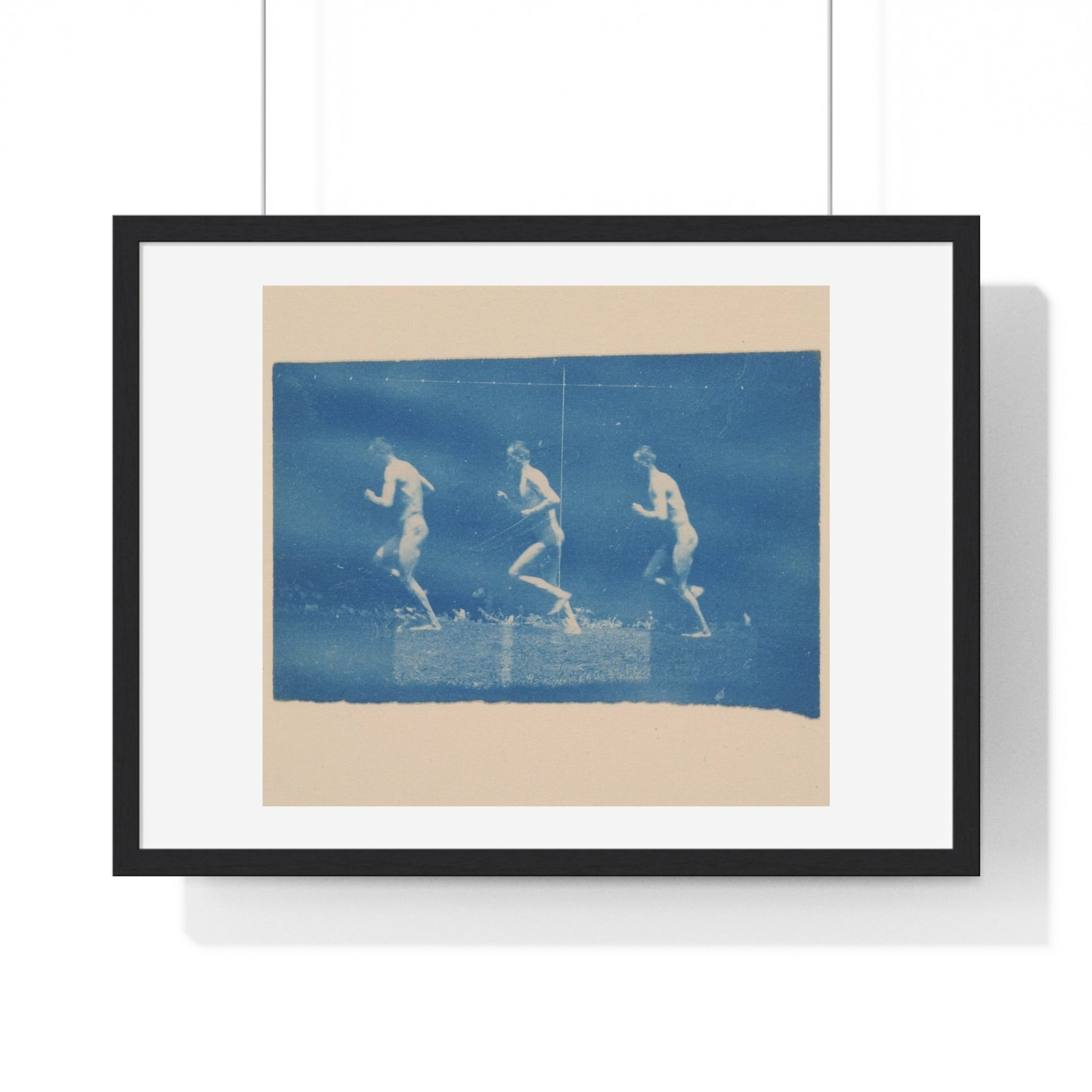 Marey Wheel Photographs of Jesse Godley (1884) by Thomas Eakins, from the Original, Framed Print
