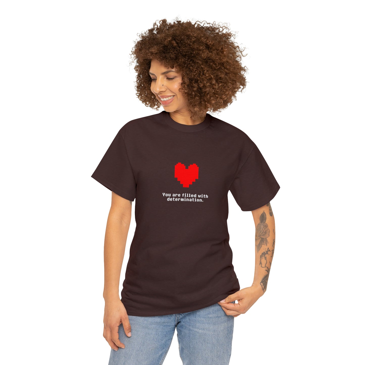 You Are Filled With Determination, Digital Heart T-Shirt