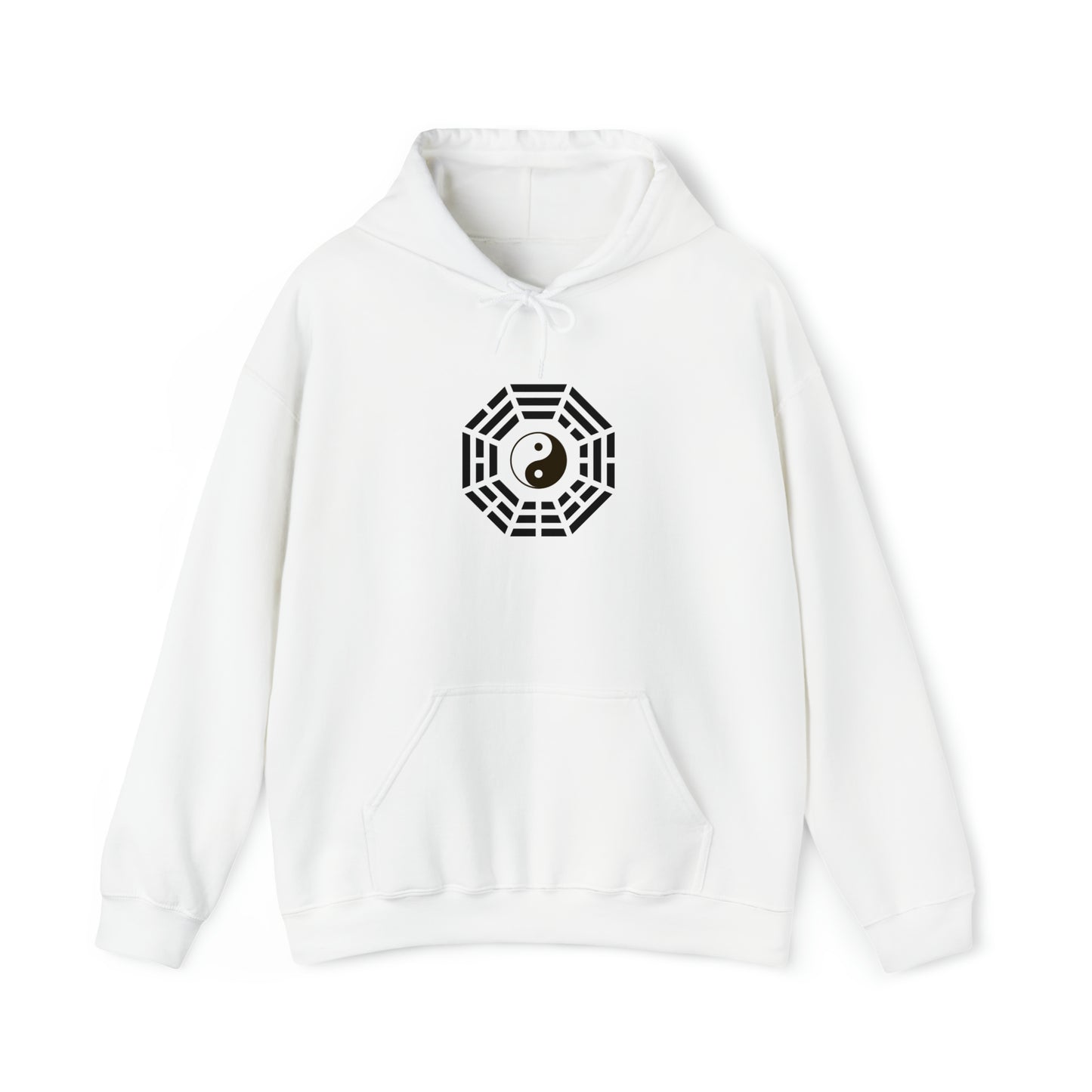 Yin and Yang With Bagua Arrangement Unisex Heavy Blend™ Hooded Sweatshirt