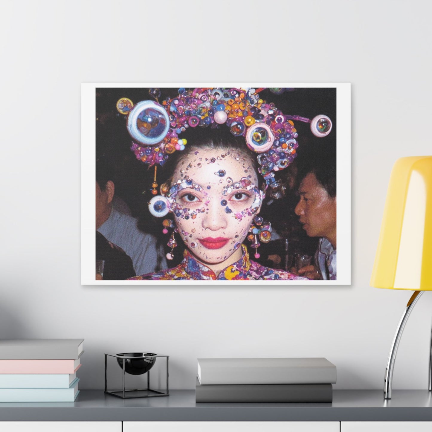 Psychedelic Japan VII Abstract Art 'Designed by 'AI Canvas Art Print