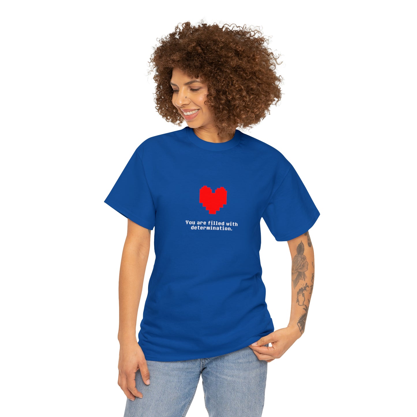 You Are Filled With Determination, Digital Heart T-Shirt