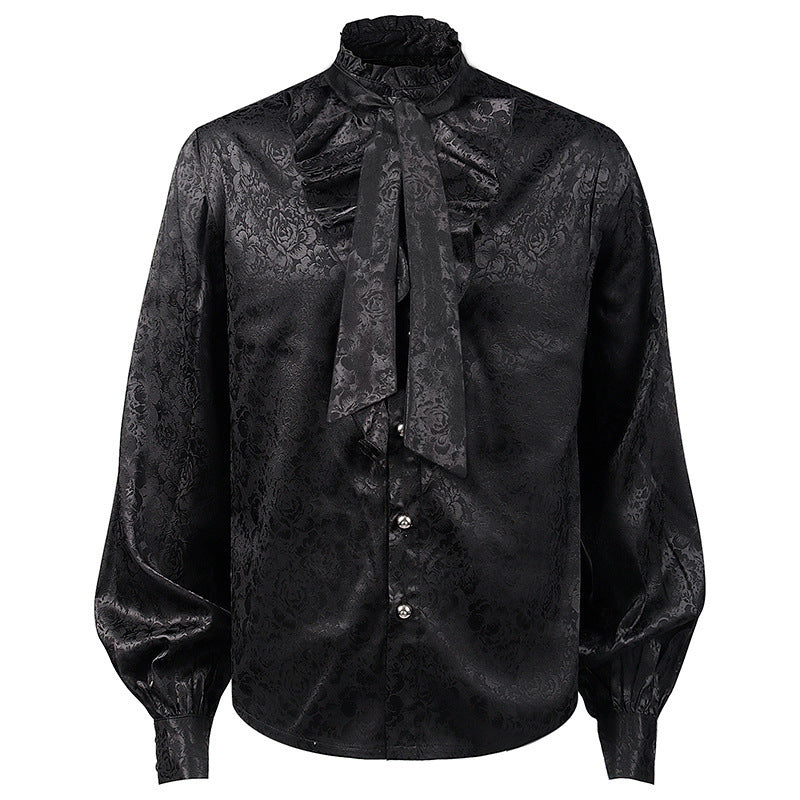 Costume Unisex Pleated, Glam Dress Shirt
